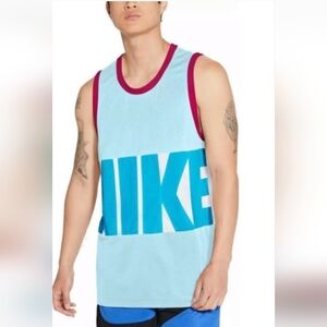 Nike Men's Dri-Fit Basketball Tank Top. Medium. Blue, White, Fushia.